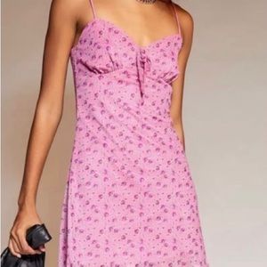 Urban outfitters size medium pink floral mini dress